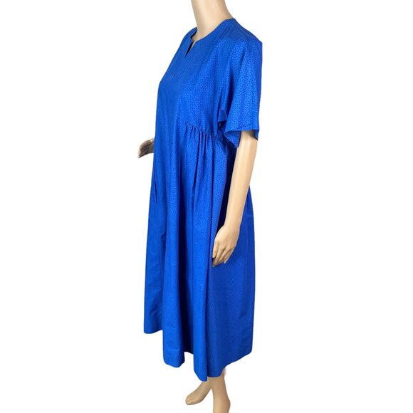 Vtg Marimekko Suomi-Finland Blue Polka Dot A-line Laganlook Dress Women's XS - Picture 3 of 6